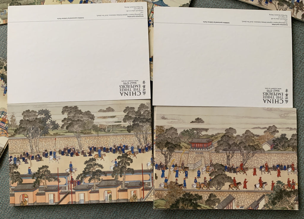 China Three Emperors 1662-1795 - Satz von 24 unbenutzten, wunderschönen Postkarten