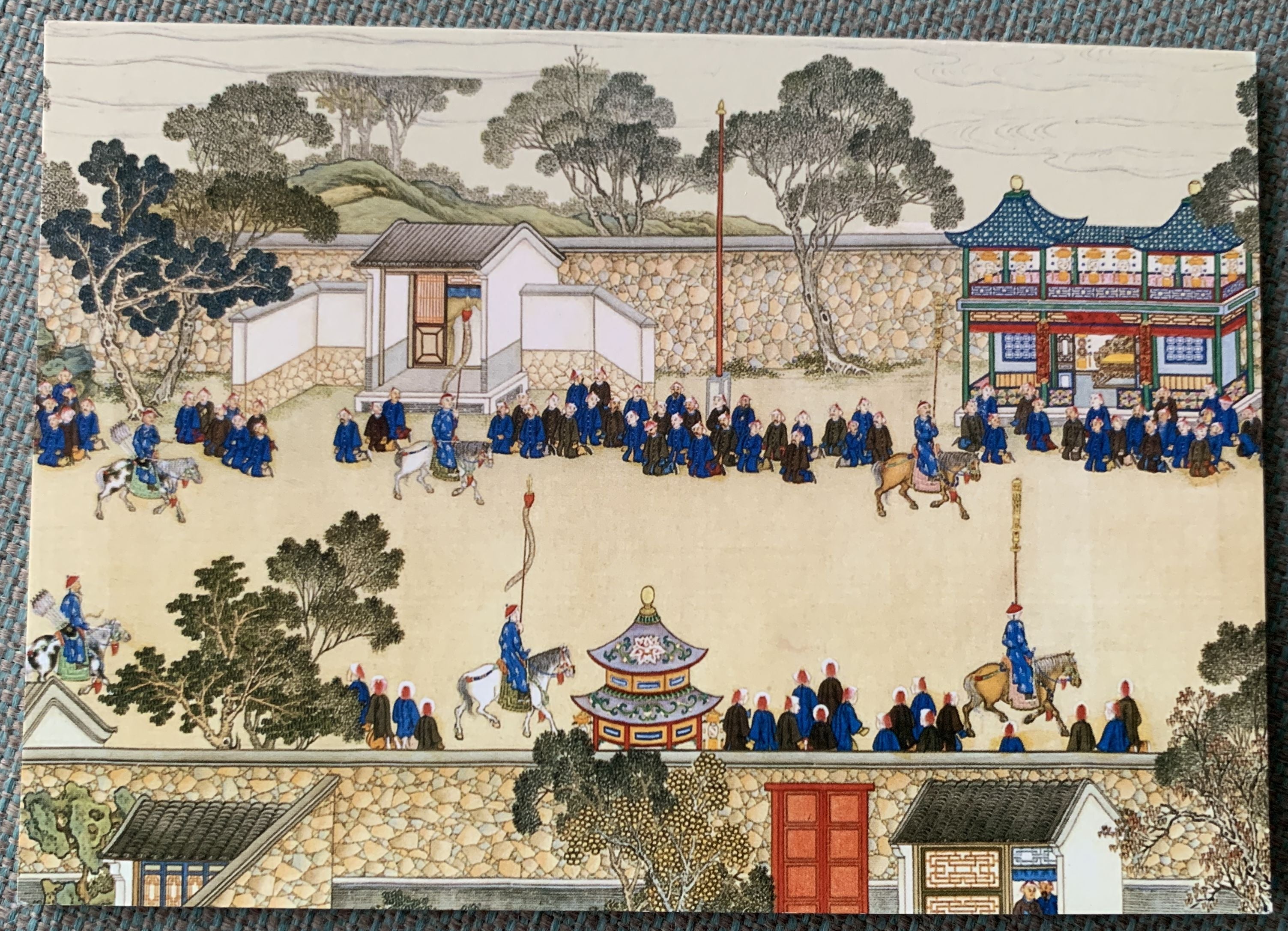 China Three Emperors 1662-1795 - Satz von 24 unbenutzten, wunderschönen Postkarten