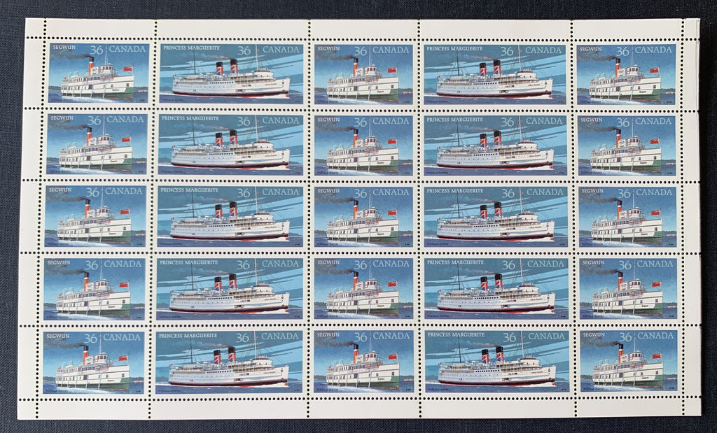 Kanada 1987 - Bogen mit 25 postfrischen Marken - Michel Nr. 1052, 1053