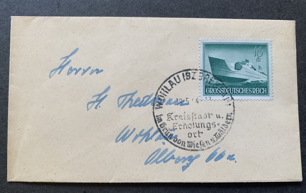 Deutsches Reich 1944 - 2 Briefe Worlau Breslau - Michel Nummer 877, 881