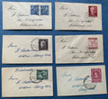 Deutsches Reich 1943 & 1944 - 6 Briefe Wohlau Breslau und Berlin-Borsigwalde