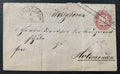 Bayern Ganzsachenbrief 1870 mit tollem Halbkreisstempel Geroldsgrün nach Holzminden - Michel U1