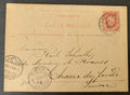 Belgien 1882 - gelaufene Ganzsachen-Karte in die Schweiz