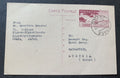 Japan Ganzsache Postkarte Osaka 1954 nach Badgastein Österreich