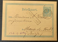 Niederlande Ganzsache Postkarte 1877 Eindh-Maastricht nach Chaux-de-Fonds Schweiz