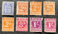 8 Steuermarken (Revenue stamps) Neu-Süd-Wales Britisch Australien