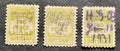 3 Steuermarken (Revenue stamps) Süd-Australien Britisch Australien