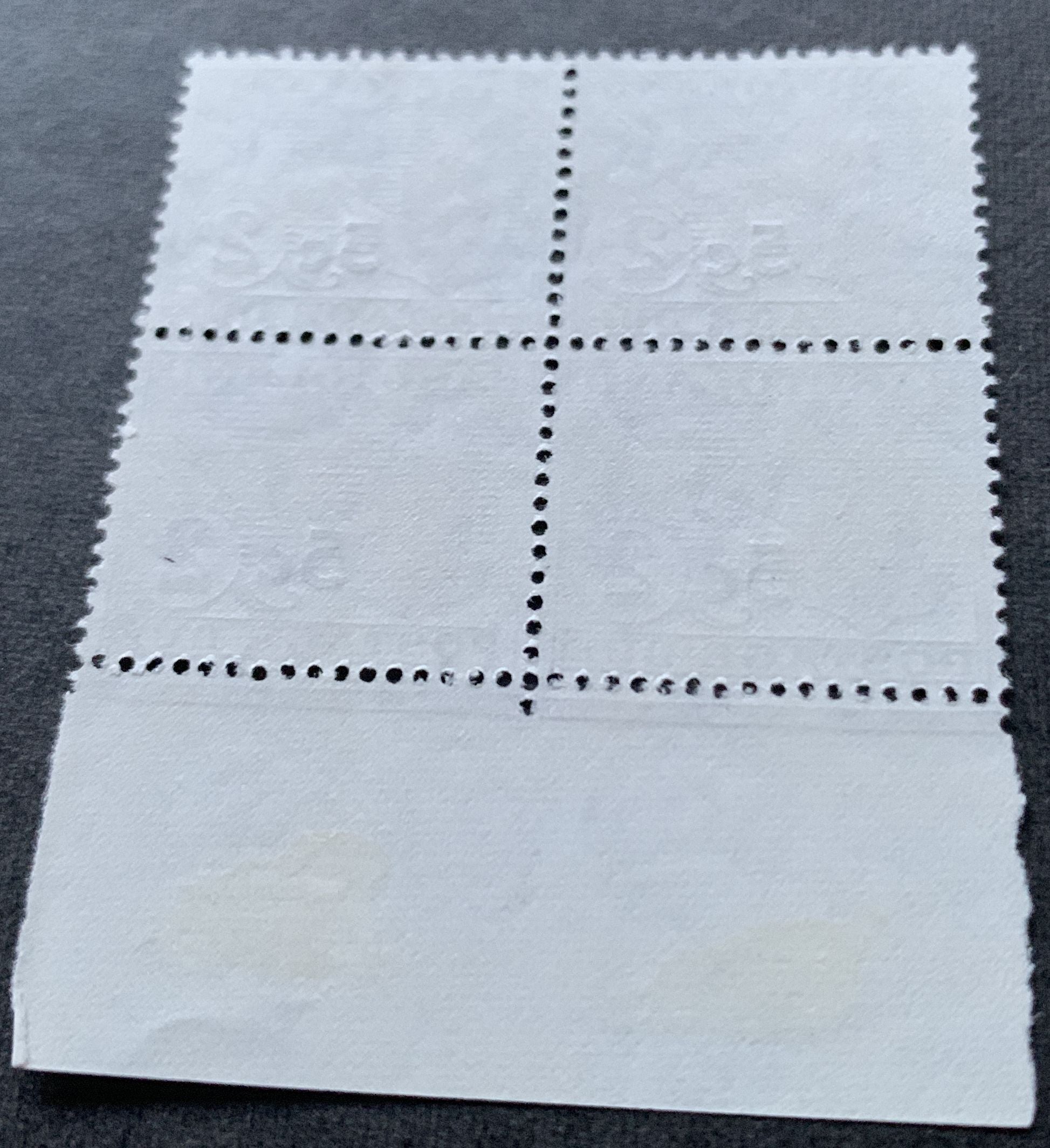 Britisch Basutoland 1961 - 4 Portomarken 5 C auf 2 P. als ViererblockTyp II vom unteren Rand