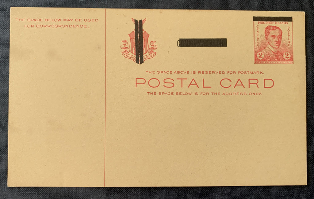 Japanische Besetzung der Philippinen 1942-1943 - 3 unbenutzte Ganzsachen Postkarten