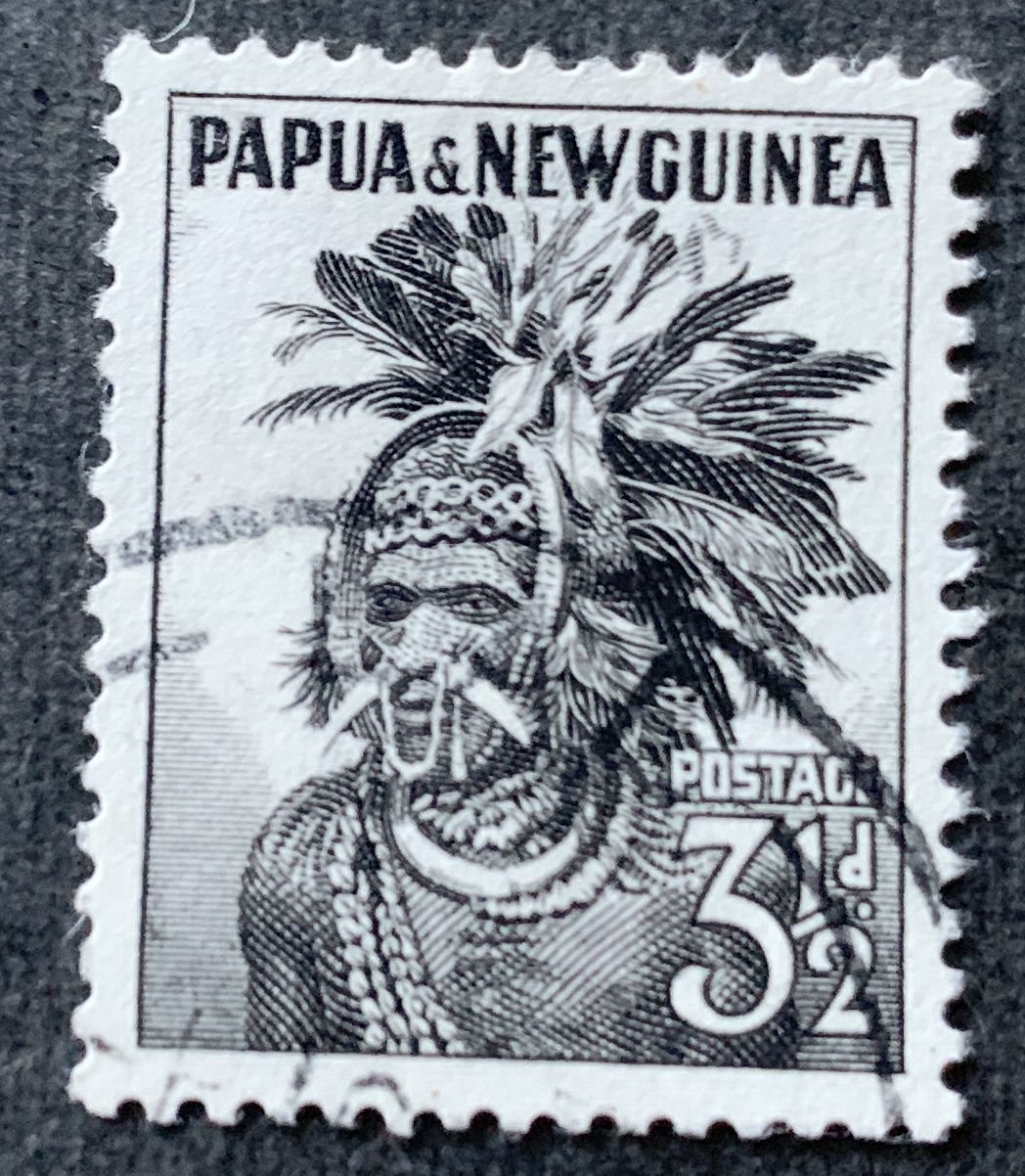 Papua Neuguinea 1958 - 3 1/2 P. black - Michel Nummer 7