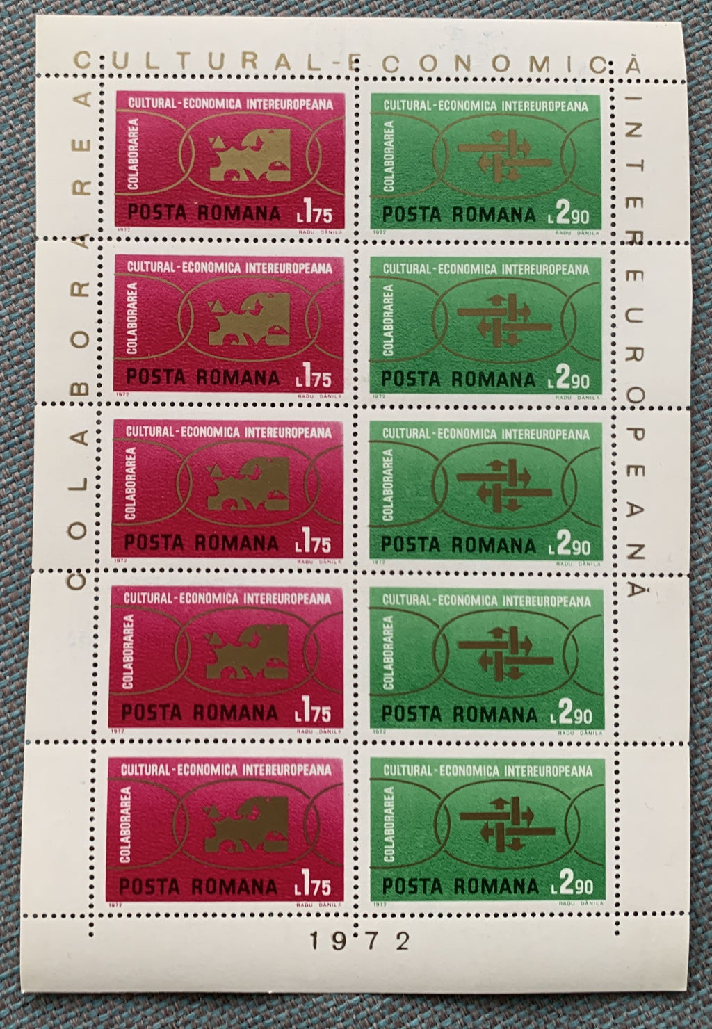 Rumänien 1970-1975 - 6 postfrische Blöcke