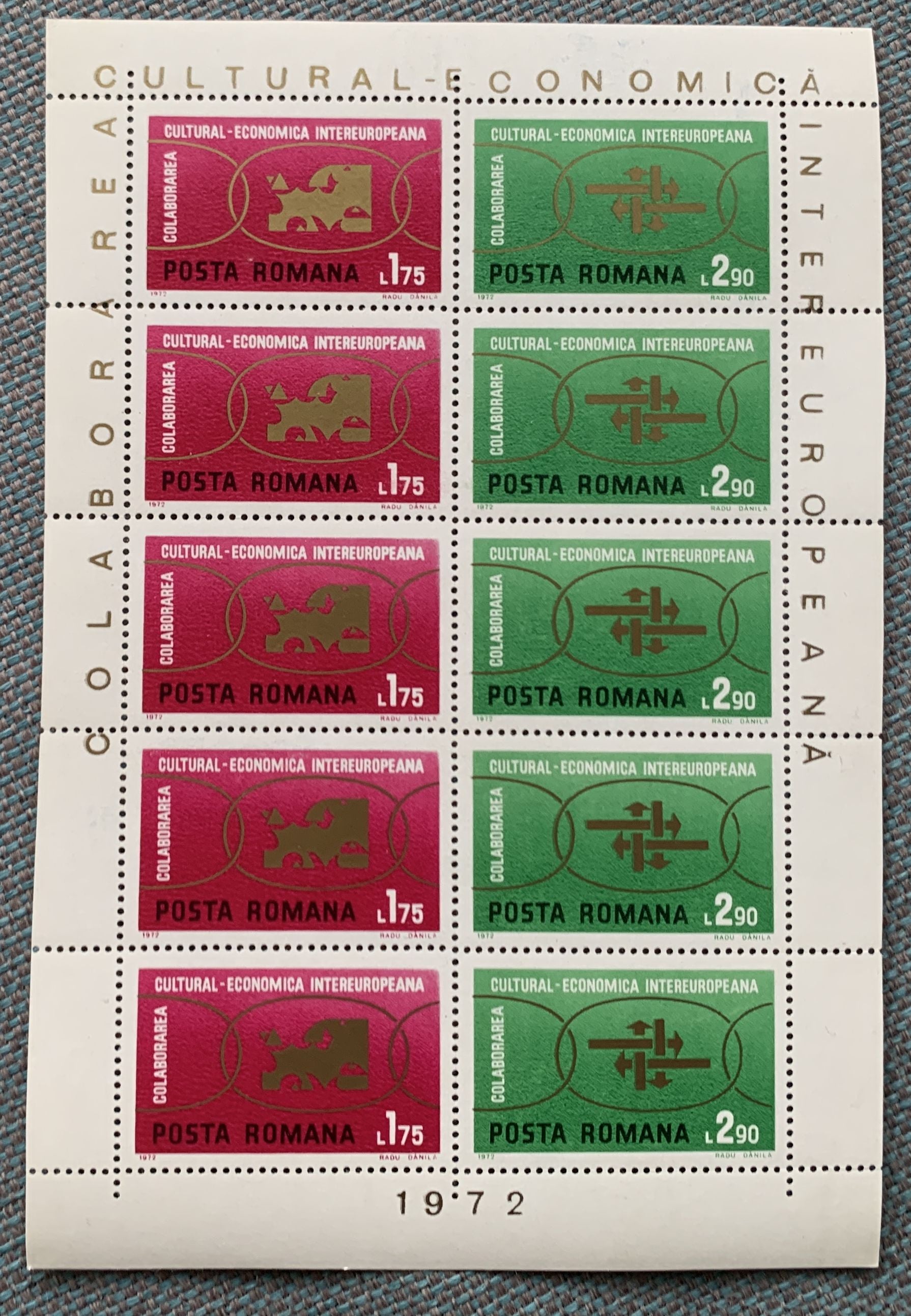 Rumänien 1970-1975 - 6 postfrische Blöcke