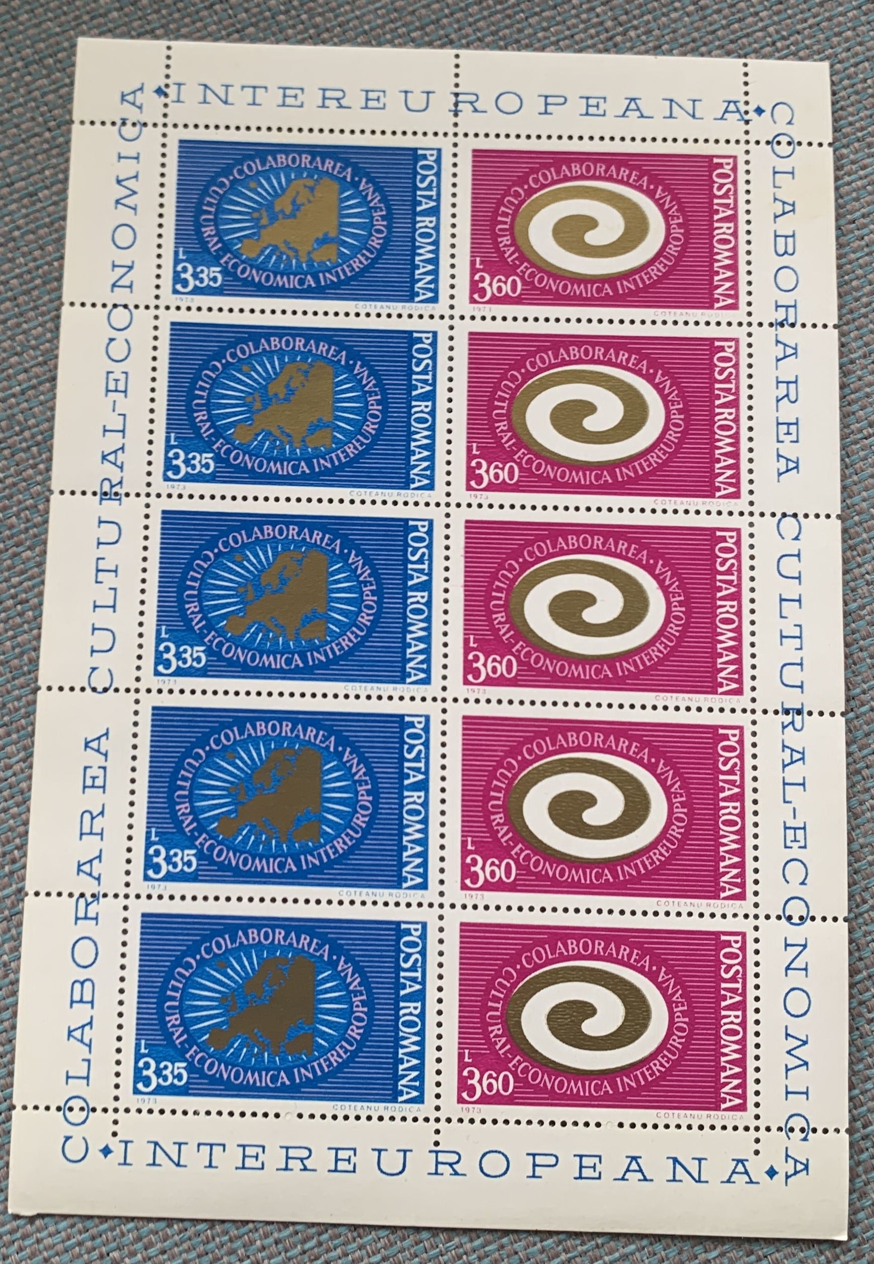 Rumänien 1970-1975 - 6 postfrische Blöcke
